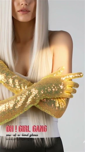 #GoldSequin #OperaGloves #Shiny #PartyCostume #GatsbyStyle #EveningGloves #fashion #photoshoot