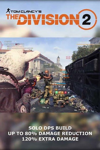 SOLO DPS Build 80% Damage Reduction 120% Extra DAMAGE! #shorts #division #division2 #gaming