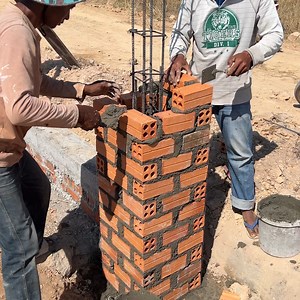 6.1K views · 125 reactions | How To Build Brick Column With Simple Tools | DIY crafts PR | Facebook