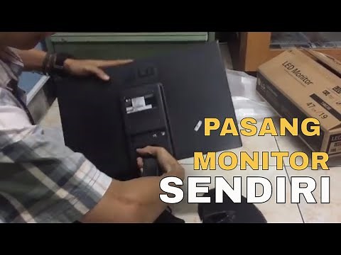 CARA PASANG MONITOR KOMPUTER LG TANPA TEKNISI | UNBOXING MONITOR LG