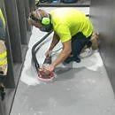 No dust concrete grinding! Using Metabo RSEV 19-125 RT to prep a floor ✅ http://fal.cn/AaGb #metabo | Metabo