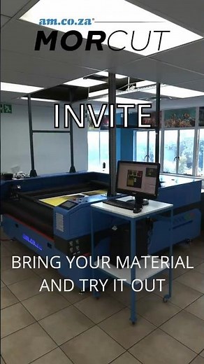 Try Out Our MorCut Cyclops Dual Gantry Industrial Camera Contour CO2 Laser Cutting Machine!