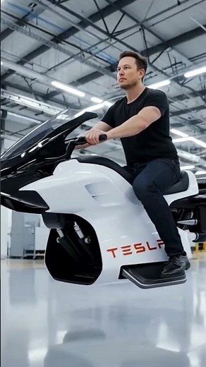 ​Future SHOCK: Elon Musk Test Rides the Hovering Tesla Motorcycle Concept!