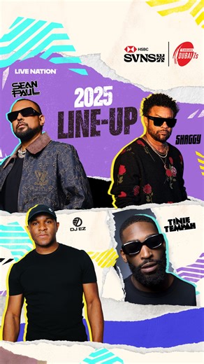 The hottest line-up just dropped 🎤 Your favourite noughties icons are heading to Emirates Dubai 7s this November, and it’s going to be a party you don’t want to miss! | Emirates Dubai 7s