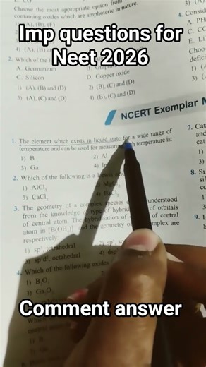 Ncert exemplar MCQ #for #neet #solve #chemistryclass12 #imp #solve #neet #chemistryclass12 #biology