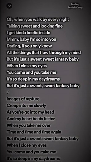Fantasy - Mariah Carey Lyrics