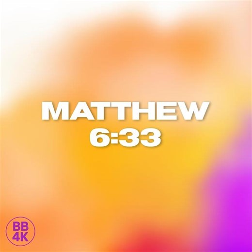 Matthew 6:33