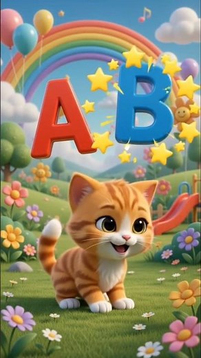 belajar ABCD bersama kucing lucu #laguanak #belajarwarnauntukanakanak