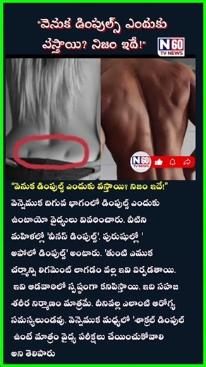 వెనుక డింపుల్స్ ఎందుకు వస్తాయి? Venus & Apollo Dimples Meaning Explained | N60TV”