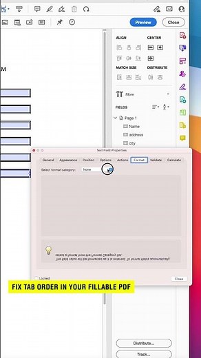 Fix Tab Order in Fillable PDF (Acrobat Tip)