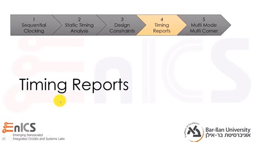 Timing Reports and MMMC Analysis