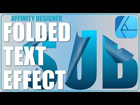 Folded Text Effect in Affinity Designer
