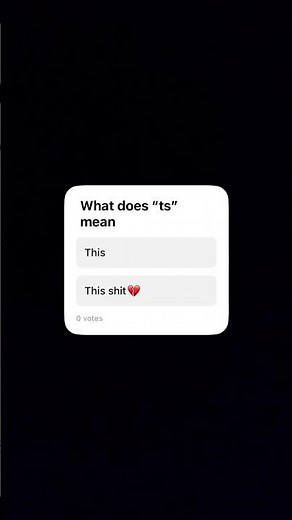What does “ts” mean
