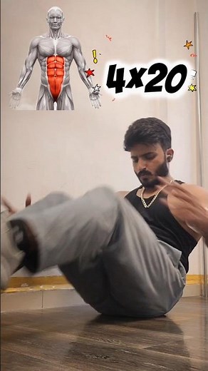 “lNo Equipment Ab Workout ‼️(Beginner Friendly)