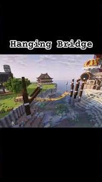 Hanging Bridge. #minecraft #minecraftbuilding #gaming #fyp