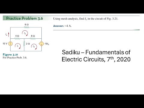 Practice Problem 3.6 - (2020) Fundamental of Electric Circuits (Sadiku) 7th Ed