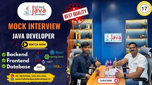 Crack Your First Java Interview | Fresher Mock Interview by Mr. Kiran… | Full Stack Java Developer Pune