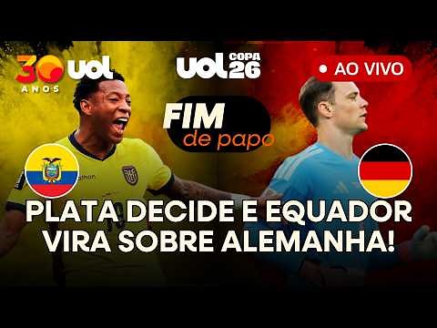 PLATA HERÓI! EQUADOR VENCE ALEMANHA COM GOL DE JOGADOR DO FLAMENGO! CASAGRANDE DIRETO DO ESTÁDIO