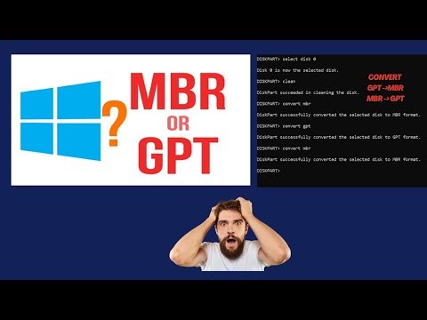 Convert Disk from GPT to MBR or MBR to GPT in Windows 10/11