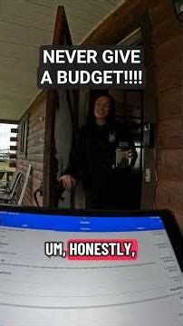Client NEVER give a BUDGET to the Contractor #satire #funny #bluecollar