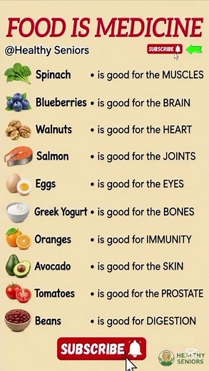 10 Best Foods for Healthy Aging After 60 | Food Is Medicine for Seniors