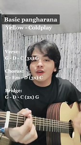 140K views · 895 reactions | Learn how to play "Yellow" by Coldplay with this easy guitar tutorial!  #guitartutorial #Coldplay | Hezekiah | Facebook