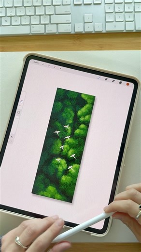 Procreate easy painting tutorial #procreate #beginnerarttips #digitalart