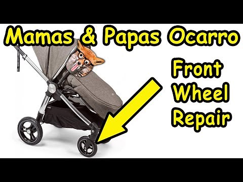 How to fix/repair Mamas & Papas Ocarro pram pushchair with loose/squeaky wobbly front swivel wheels