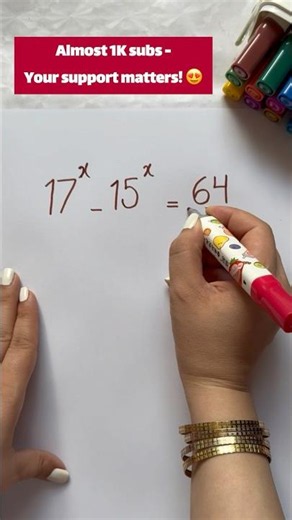 Solve for x #maths #mentalmath #mathpuzzle