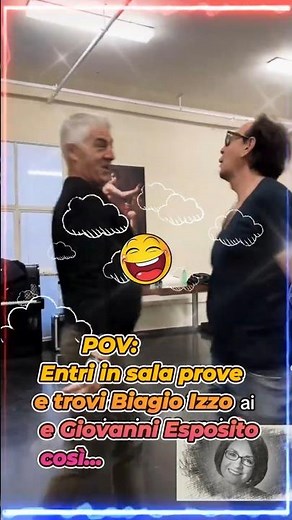 Backstage STEP: The moment of madness between Biagio and Giovanni 🔞 #BiagioIzzo #GiovanniEsposito