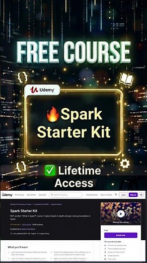 Spark Starter Kit ✨Udemy Free Course 2026 #freeonlinecourses