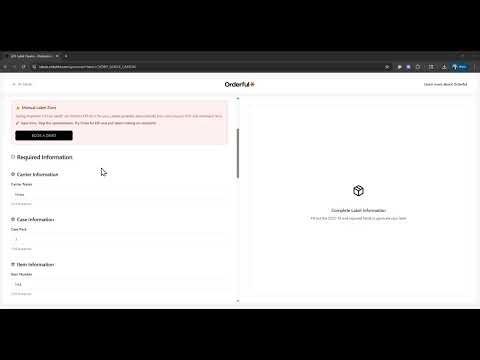 How to Instantly Create GS1-Compliant Labels for Free | Orderful Label Maker Demo