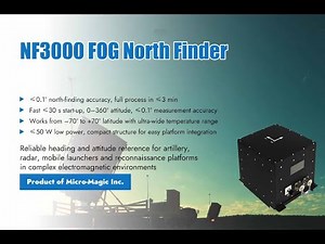 NF3000 FOG North Finder | 0.1° Autonomous North-Seeking for GNSS-Denied Battlefields