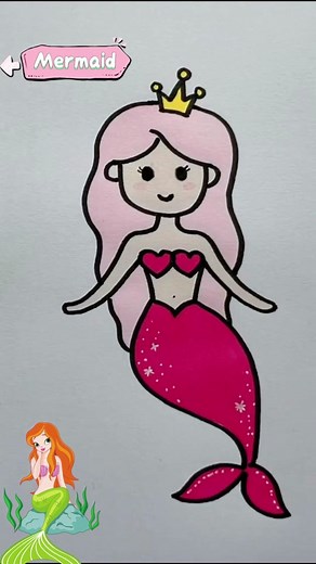 How to Draw a Mermaid Easy Step by Step for Kids