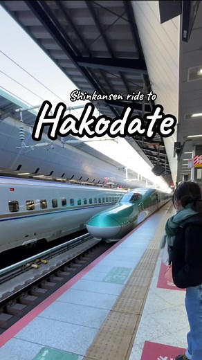 Winter Scenery on the Shinkansen Train from Tokyo to Hakodate