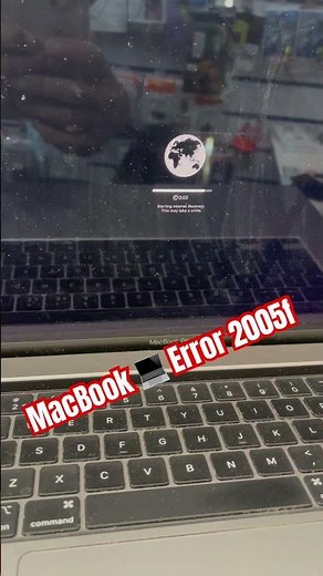 MacBook error 2005f problem and solution.