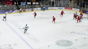 Mac Carruth really wanted that goalie goal attempt! 🎥 Cardiff Devils | Chasing The Puck