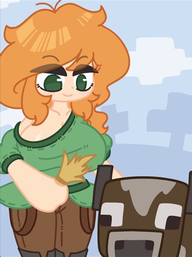 Alex's Odd Day: A Cartoon Adventure in Minecraft