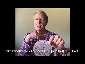 Adult Craft - "Folded Star Quilt Pattern Coaster"