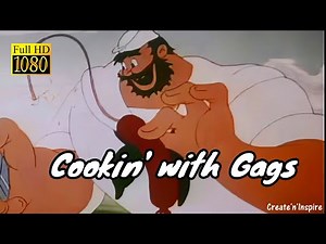 Cookin' With Gags remastered (1955) || POPEYE THE SAILOR MAN