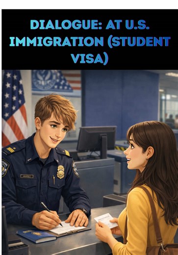 Student Visa Interview Dialogue for English Learners