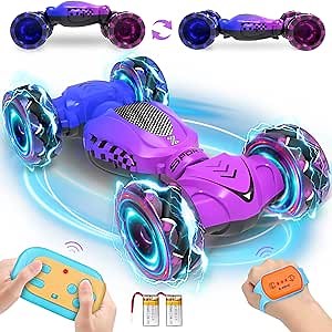 Remote Control Car for Girls 4-7, Toys for Ages 5-7, Gift for 4 5 6 7 8-13 Years Old, for Kids, Gesture Sensing RC Stunt Car with Lights, Birthday Gift