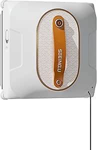 Window Cleaning Robot, Window Cleaner Robot with Dual Water Spray 6000Pa Suction Power Automatic Cleaning with Intelligent Path Planning Perfect for High-Rise Windows and Glass Doors