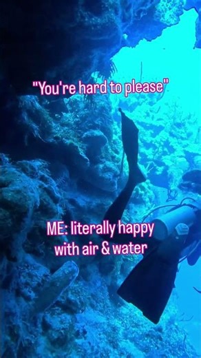Secret to happiness? Just add water #scubadiving
