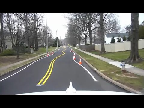 Squiggly line traffic pattern aims to calm traffic, but residents are perplexed