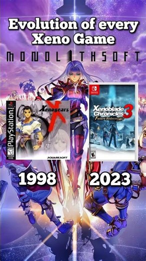 Evolution of every Xeno Game by Monolithsoft (1998-2023)
