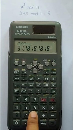 calculate mod(using scientific calculator)