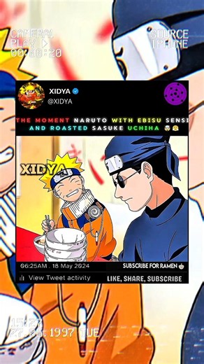 THE MOMENT NARUTO WITH EBISU SENSI AND ROASTED SASUKE UCHIHA 🤯😤 #narutofans #viral #naruto #anime