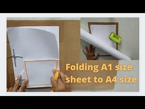 Easy way of folding an A1 size drawing sheet to A4 size for ease of filing. (Malayalam)