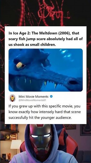 Ice Age 2 The Meltdown 2006 Scary Fish Jump Scare Scene